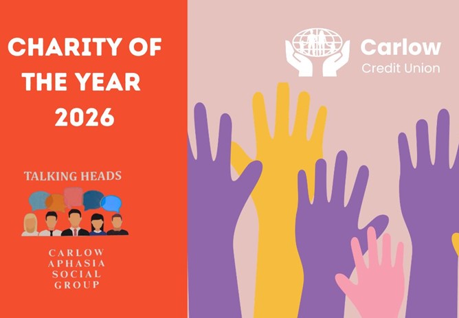Carlow Credit Union Announces Talking Heads Carlow Aphasia Social Group as Charity of the Year 2026